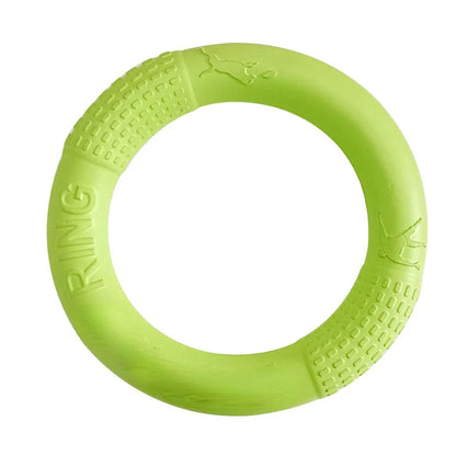 AeroFetch EVA Flying Ring – Floating Dog Frisbee Toy | Durable Bite-Resistant Training Disc | Interactive Outdoor Fetch Toy