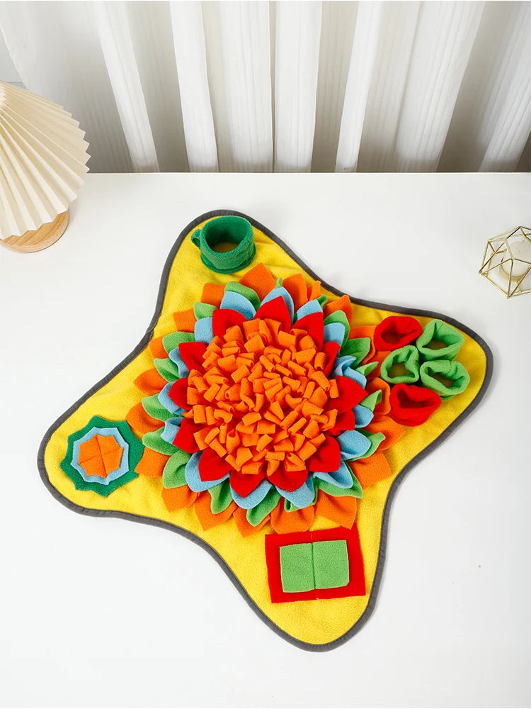 SniffComfort Enrichment Mat – Premium Dog Snuffle Mat | Interactive Slow Feeder | Soft Foraging Puzzle Toy