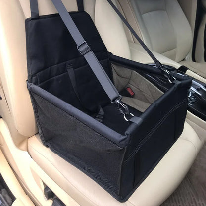 RoadPaws Travel Carrier – Foldable Dog Car Seat & Pet Carrier | Breathable Oxford Travel Bag | Secure Car Hammock for Small Dogs & Cats