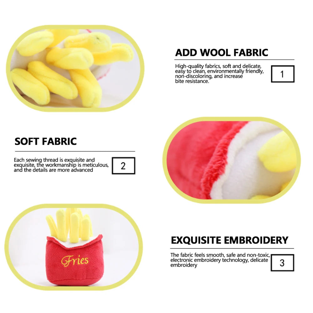 PlayPals Plush Squeaky Toy – Cute Fruit & Animal Dog Toy | Interactive Chew Toy | Soft Plush Squeaker for Dogs & Cats