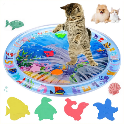 AquaPaws Sensory Splash Mat – Interactive Cooling Water Play Mat for Cats & Dogs