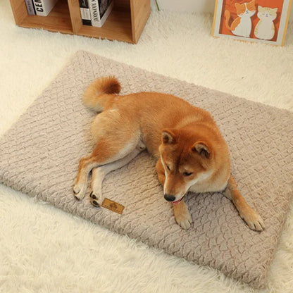 OrthoCloud Memory Pet Bed – Orthopaedic Foam Dog Mattress | Waterproof Faux Fur Crate Bed | Washable Anti-Slip Pet Cushion