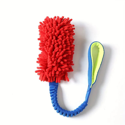 GripTug Dental Chew Toy – Durable Plush Rope Dog Toy | Interactive Tug & Teeth Cleaning Toy for Aggressive Chewers