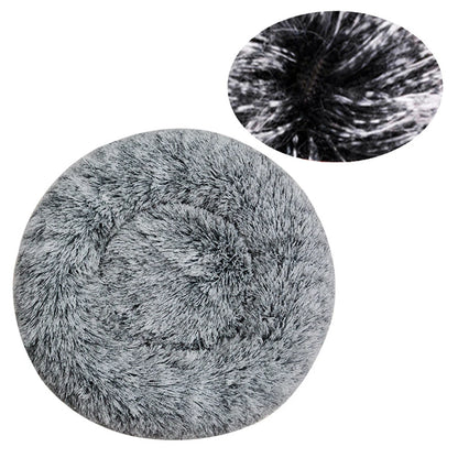CloudNest Calming Dog Bed – Ultra-Soft Plush Pet Bed | Warm Washable Round Dog Sofa | Non-Slip Comfort Bed for Dogs & Cats