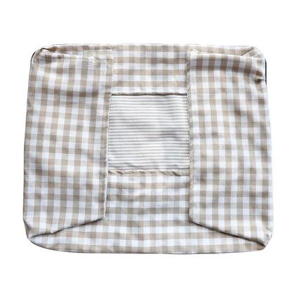CosyNest Cotton Pet Sofa Bed – Breathable Indoor Dog & Cat Bed | Soft Striped Sleeping Cushion | Comfortable Pet Kennel for Small & Medium Pets