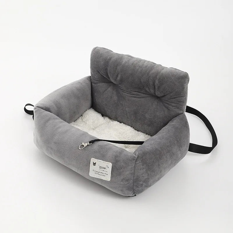 CarryComfort Pet Travel Seat – Four-Season Dog Car Seat & Portable Kennel | Soft Handle Pet Carrier | Washable Travel Bed for Dogs & Cats