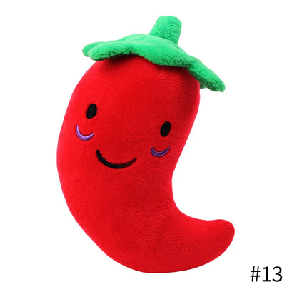 PlayPals Plush Squeaky Toy – Cute Fruit & Animal Dog Toy | Interactive Chew Toy | Soft Plush Squeaker for Dogs & Cats