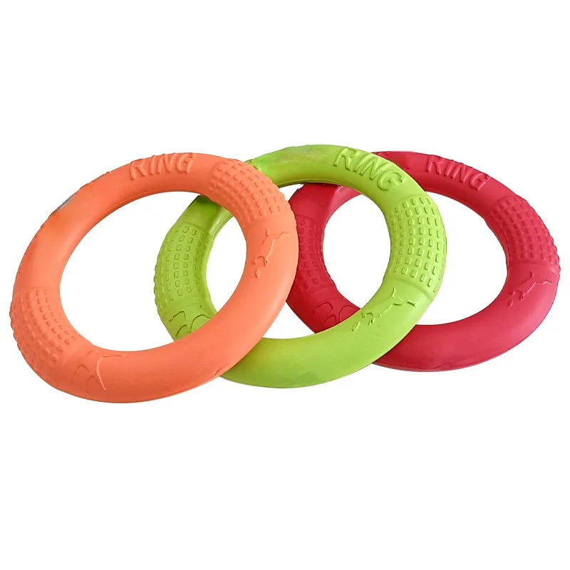 AeroFetch EVA Flying Ring – Floating Dog Frisbee Toy | Durable Bite-Resistant Training Disc | Interactive Outdoor Fetch Toy