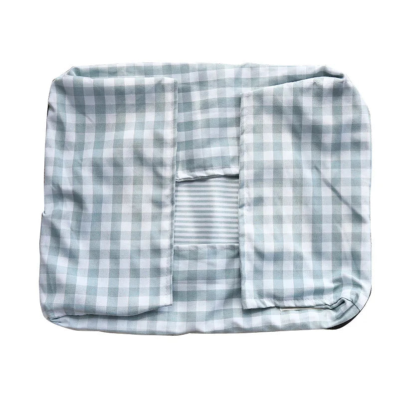 CosyNest Cotton Pet Sofa Bed – Breathable Indoor Dog & Cat Bed | Soft Striped Sleeping Cushion | Comfortable Pet Kennel for Small & Medium Pets