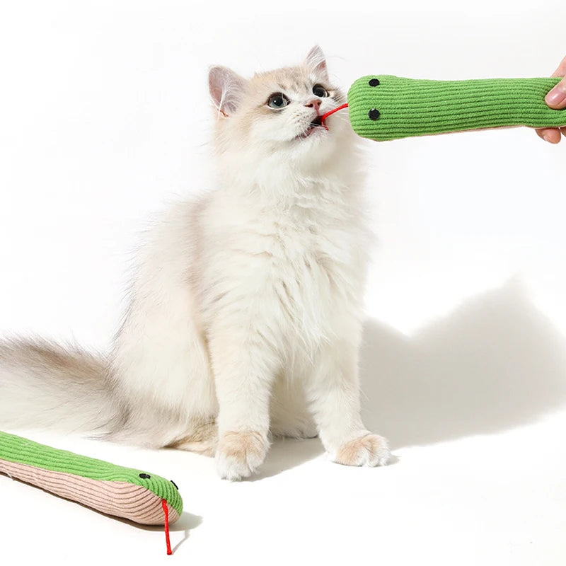 SlitherSnug Plush Snake Toy – Interactive Dog &amp; Cat Toy | Soft Fleece Chew & Kick Toy | Indoor Pet Enrichment