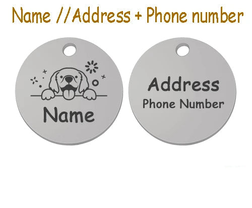 Personalized Dog Engraved Tag