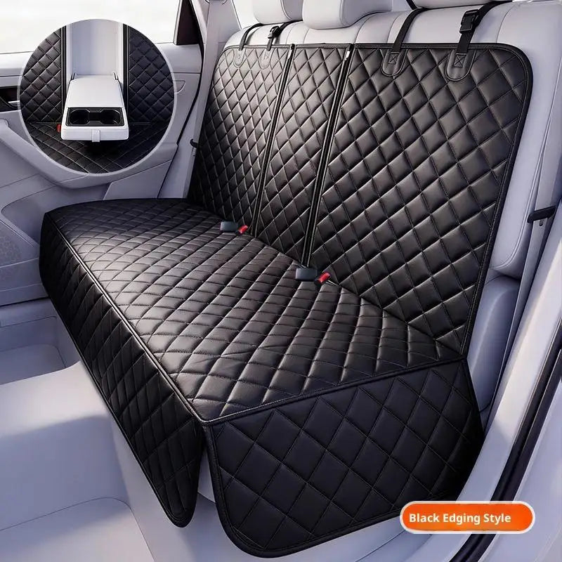 SafeRide Convertible Pet Car Seat – Waterproof Rear Seat Carrier | Portable Dog & Cat Travel Cushion | Wear-Resistant Car Seat Protector