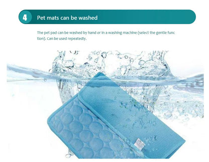 CoolPaws Chill Mat – Self-Cooling Pet Mat | Washable Summer Cooling Pad | Breathable Ice Blanket for Dogs & Cats