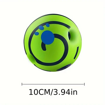 WaggleJoy Giggle Ball – Interactive Dog Toy Ball | Mental Stimulation | IQ Training & Active Play