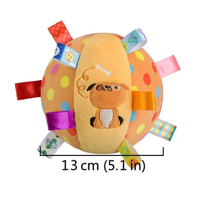 TugBounce Interactive Ball Toy – Plush Dog Tug Ball | Bite-Resistant Training Toy | Squeaky & Bell Enrichment for Active Dogs