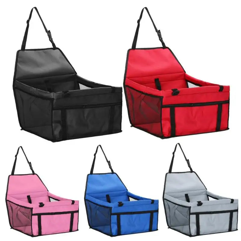 RoadPaws Travel Carrier – Foldable Dog Car Seat & Pet Carrier | Breathable Oxford Travel Bag | Secure Car Hammock for Small Dogs & Cats
