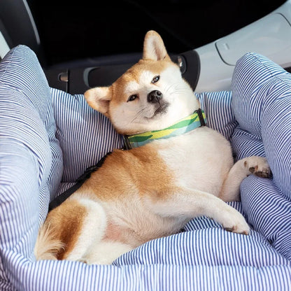 ComfortCruise Pet Car Seat Bed – Washable Dog Travel Bed | Breathable Booster Kennel | Secure Car Seat for Dogs & Cats