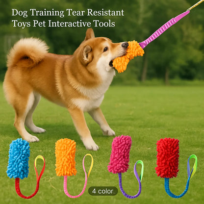 GripTug Dental Chew Toy – Durable Plush Rope Dog Toy | Interactive Tug & Teeth Cleaning Toy for Aggressive Chewers
