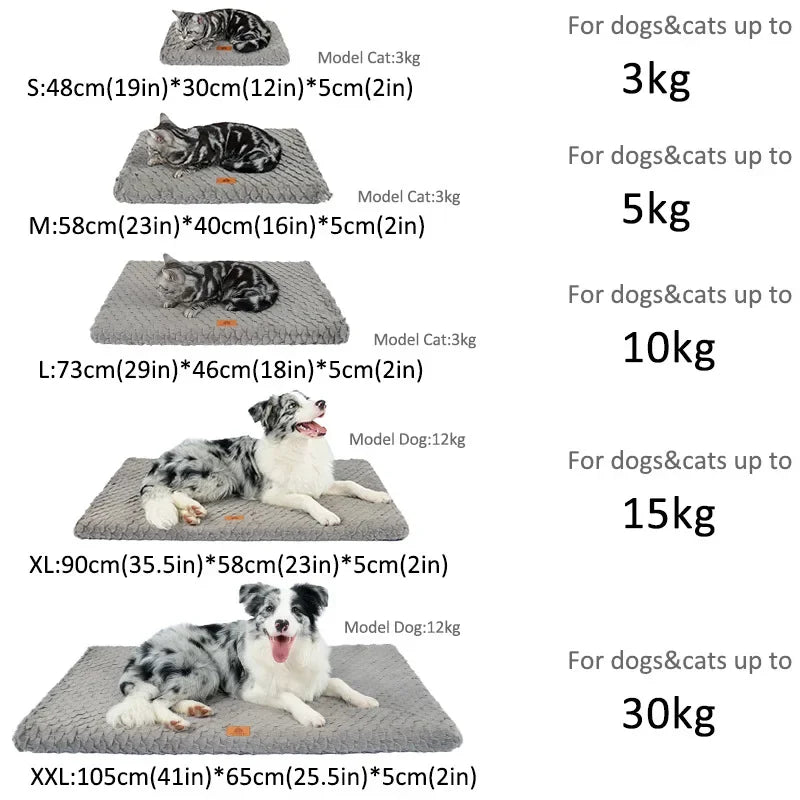 OrthoCloud Memory Pet Bed – Orthopaedic Foam Dog Mattress | Waterproof Faux Fur Crate Bed | Washable Anti-Slip Pet Cushion