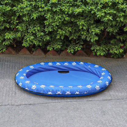 AquaLounge Foldable Dog Float – Portable Pet Pool Float | Soft Cooling PVC Floating Raft | Summer Water Lounger for Dogs
