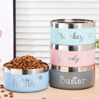 Personalized Dog Stainless Steel Bowl