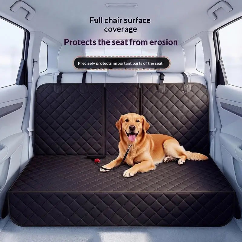 SafeRide Convertible Pet Car Seat – Waterproof Rear Seat Carrier | Portable Dog & Cat Travel Cushion | Wear-Resistant Car Seat Protector