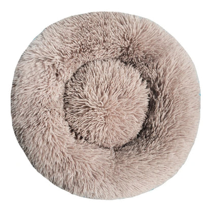 CloudNest Calming Dog Bed – Ultra-Soft Plush Pet Bed | Warm Washable Round Dog Sofa | Non-Slip Comfort Bed for Dogs & Cats