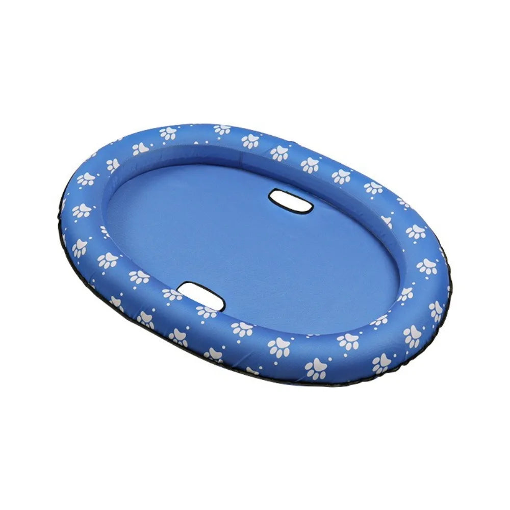 AquaLounge Foldable Dog Float – Portable Pet Pool Float | Soft Cooling PVC Floating Raft | Summer Water Lounger for Dogs
