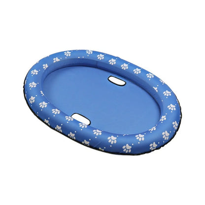 AquaLounge Foldable Dog Float – Portable Pet Pool Float | Soft Cooling PVC Floating Raft | Summer Water Lounger for Dogs