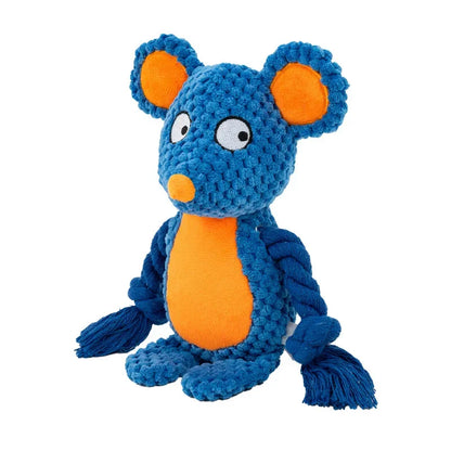 SnuggleSqueak Plush Chew Toy – Durable Squeaky Interactive Toy for Small & Medium Dogs