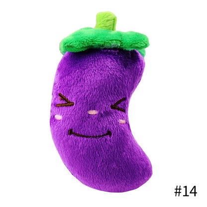 PlayPals Plush Squeaky Toy – Cute Fruit & Animal Dog Toy | Interactive Chew Toy | Soft Plush Squeaker for Dogs & Cats