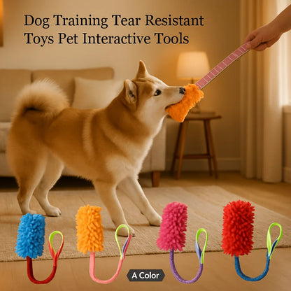 GripTug Dental Chew Toy – Durable Plush Rope Dog Toy | Interactive Tug & Teeth Cleaning Toy for Aggressive Chewers
