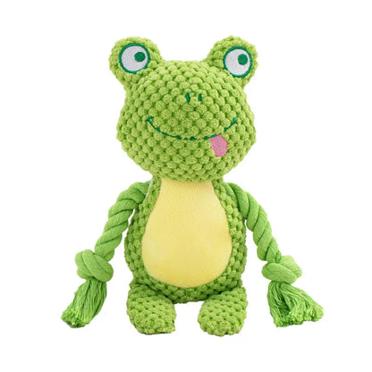 SnuggleSqueak Plush Chew Toy – Durable Squeaky Interactive Toy for Small & Medium Dogs