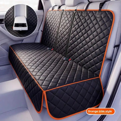 SafeRide Convertible Pet Car Seat – Waterproof Rear Seat Carrier | Portable Dog & Cat Travel Cushion | Wear-Resistant Car Seat Protector