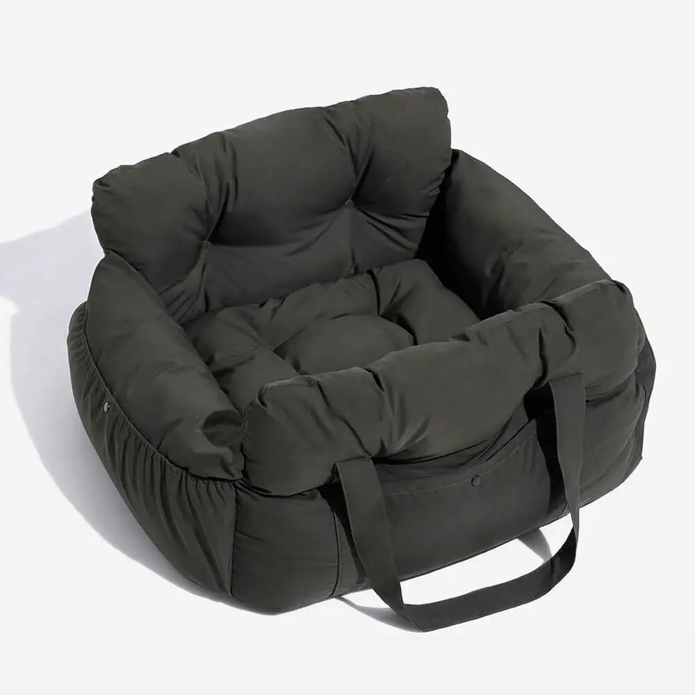 ComfortCruise Pet Car Seat Bed – Washable Dog Travel Bed | Breathable Booster Kennel | Secure Car Seat for Dogs & Cats