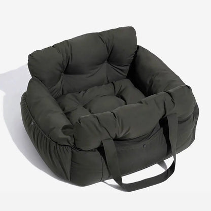 ComfortCruise Pet Car Seat Bed – Washable Dog Travel Bed | Breathable Booster Kennel | Secure Car Seat for Dogs & Cats
