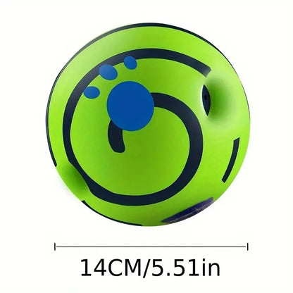 WaggleJoy Giggle Ball – Interactive Dog Toy Ball | Mental Stimulation | IQ Training & Active Play