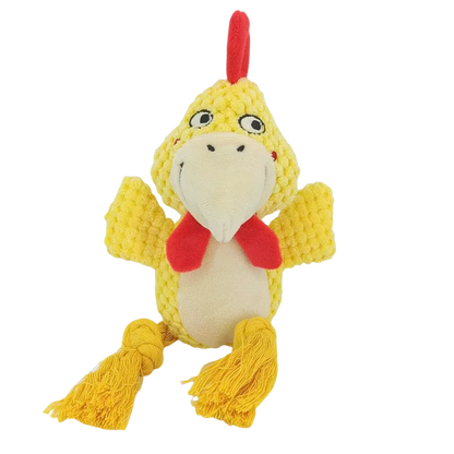 SnuggleSqueak Plush Chew Toy – Durable Squeaky Interactive Toy for Small & Medium Dogs