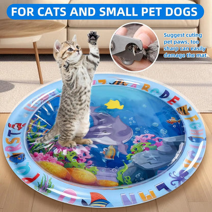 AquaPaws Sensory Splash Mat – Interactive Cooling Water Play Mat for Cats & Dogs