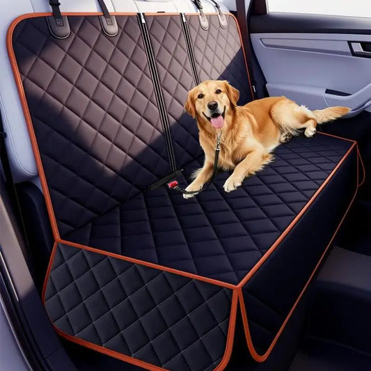 SafeRide Convertible Pet Car Seat – Waterproof Rear Seat Carrier | Portable Dog & Cat Travel Cushion | Wear-Resistant Car Seat Protector