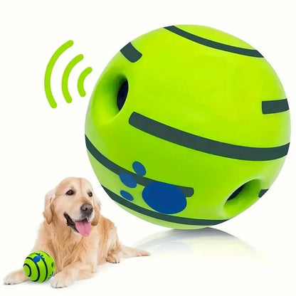 WaggleJoy Giggle Ball – Interactive Dog Toy Ball | Mental Stimulation | IQ Training & Active Play