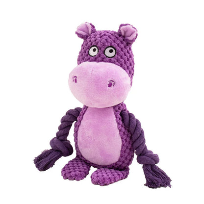 SnuggleSqueak Plush Chew Toy – Durable Squeaky Interactive Toy for Small & Medium Dogs