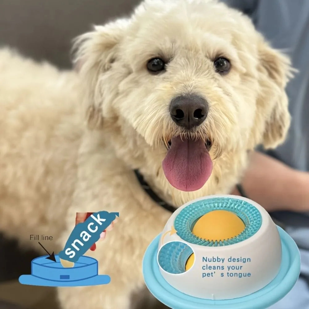 CalmiLick Slow Feeder Bowl – Interactive Dog & Cat Lick Toy | Anxiety Relief | Dental Care & Healthy Feeding