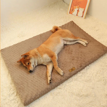 OrthoCloud Memory Pet Bed – Orthopaedic Foam Dog Mattress | Waterproof Faux Fur Crate Bed | Washable Anti-Slip Pet Cushion