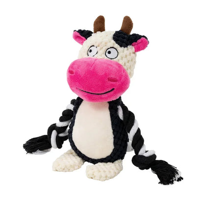 SnuggleSqueak Plush Chew Toy – Durable Squeaky Interactive Toy for Small & Medium Dogs
